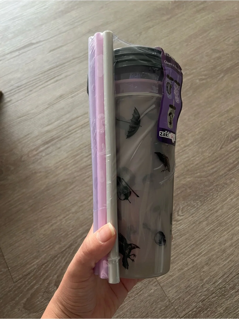 “Wednesday” 3-pack of Tumblers with straws